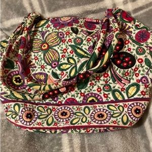Vera Bradley quilted flower bag